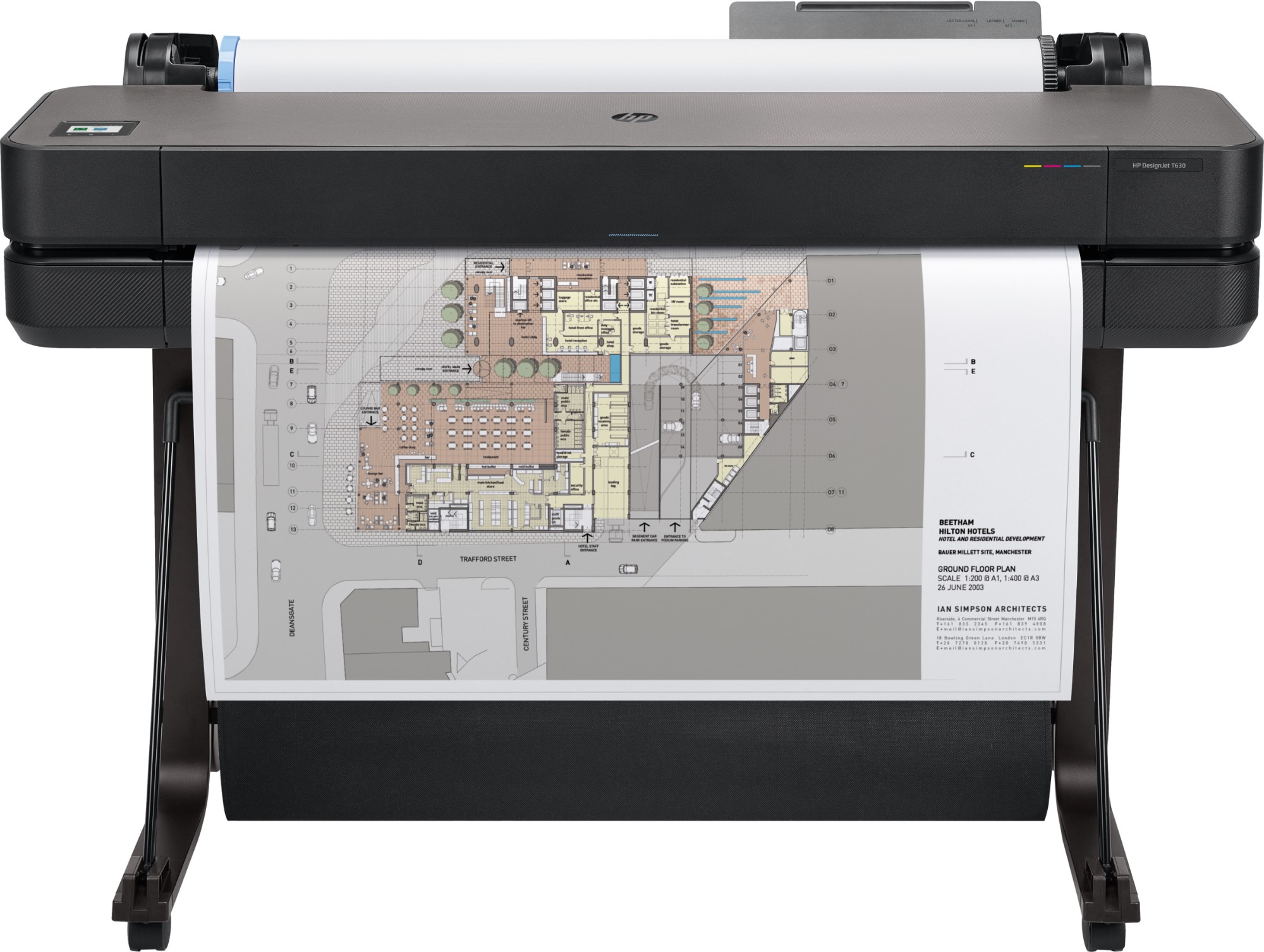 HP Designjet T630 large format printer Thermal inkjet Colour 2400 x 1200 DPI 914 x 1897 mm - 5HB11A#B19